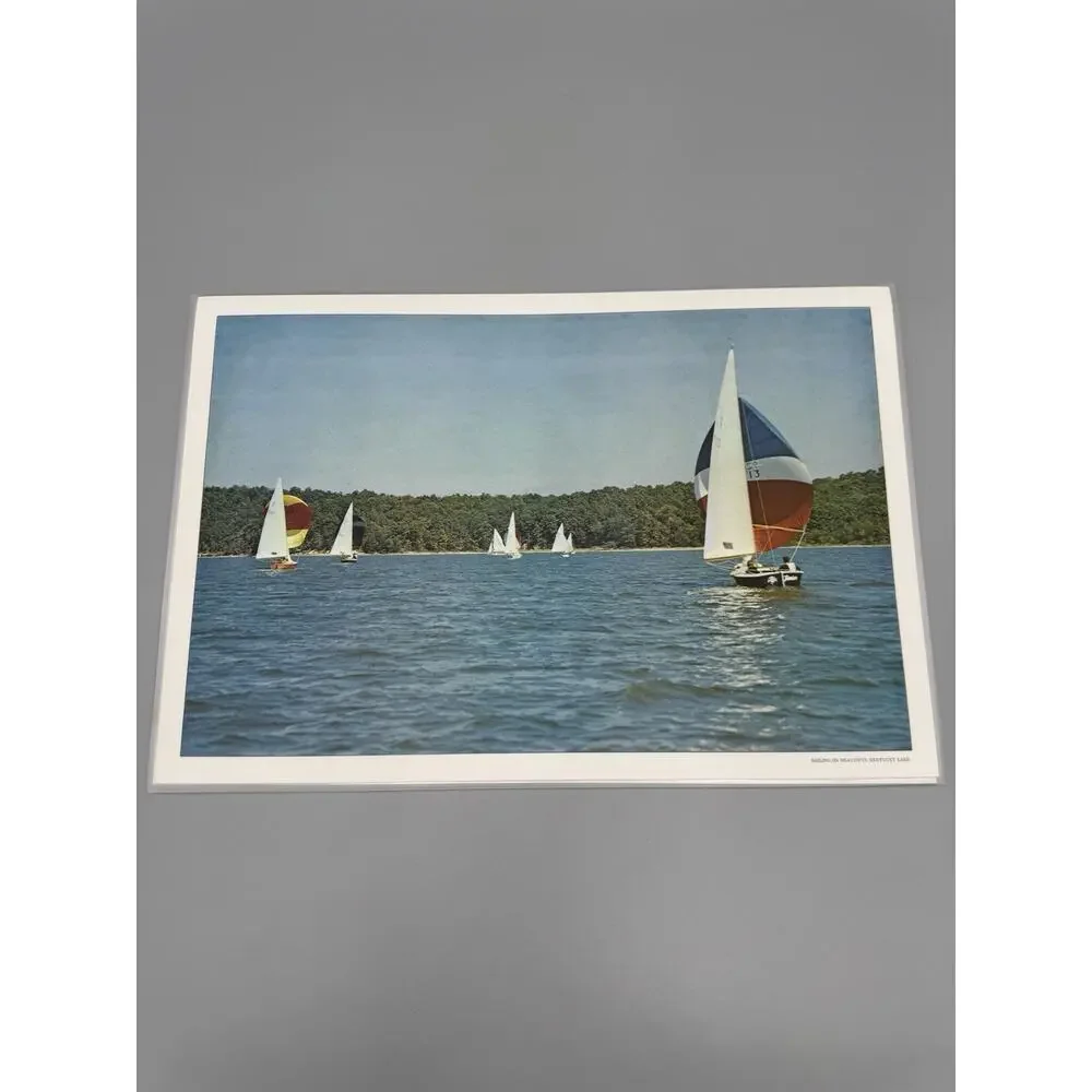 Vintage Scenic Kentucky‎ Vinyl Placemats Set Of 6 READ DETAILS